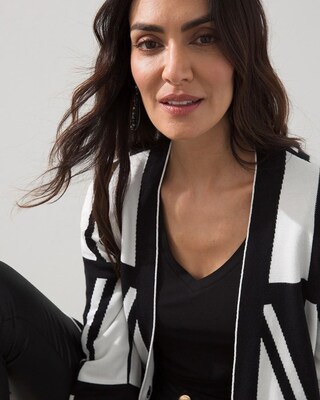Black and White Cardigan