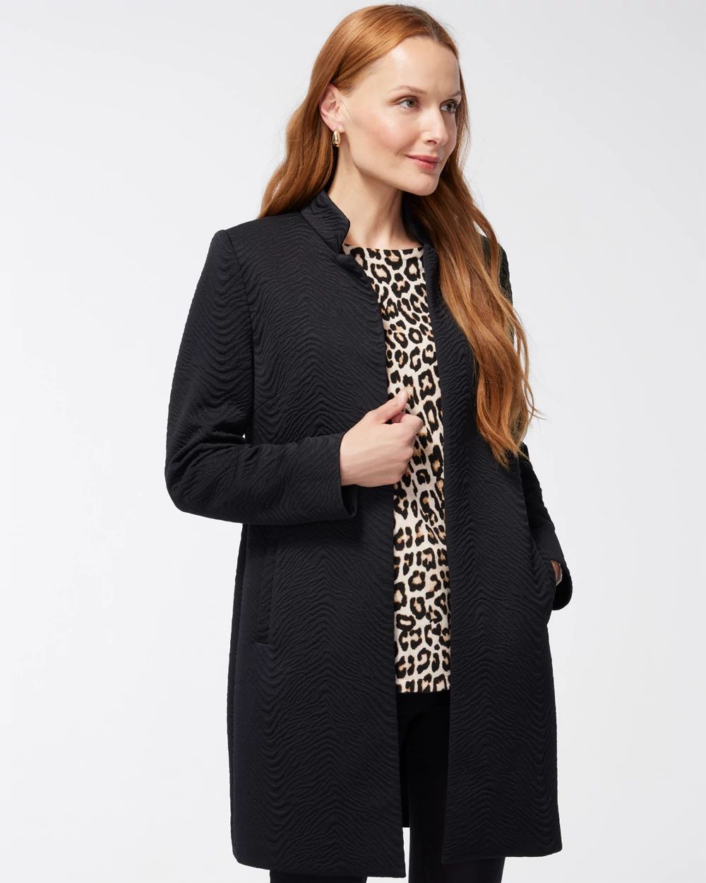 Jacquard Knit Topper