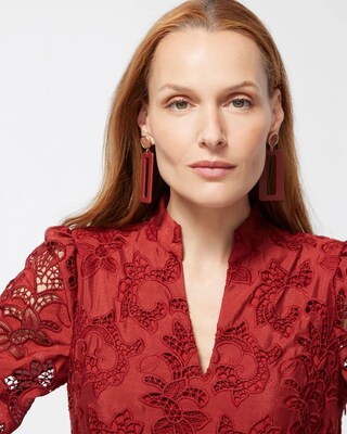 Red Rectangle Hoops