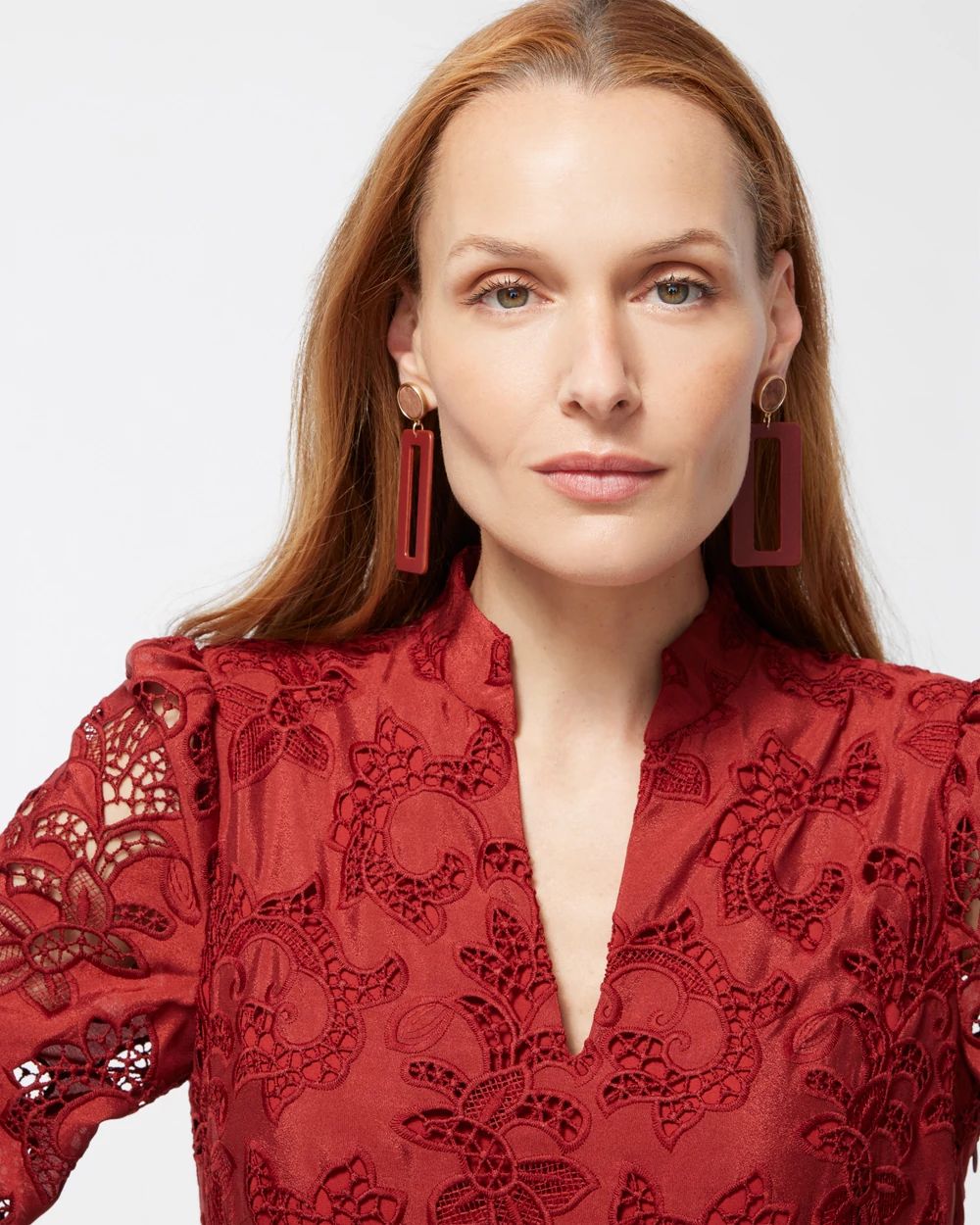 Red Rectangle Hoops