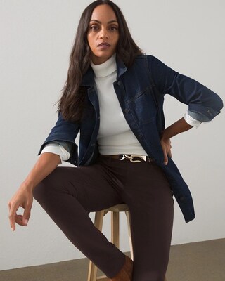 Elongated Lightweight Denim Jacket