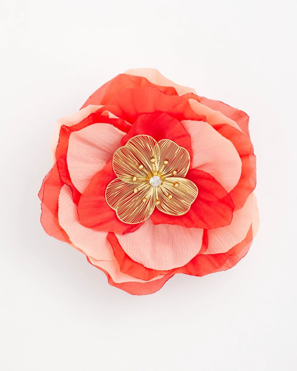 Fabric Flower Brooch