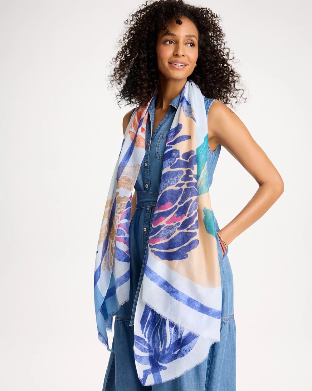 Beachy Oblong Scarf