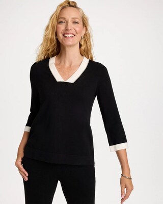 Zenergy® Luxe 3/4 Sleeve Pullover