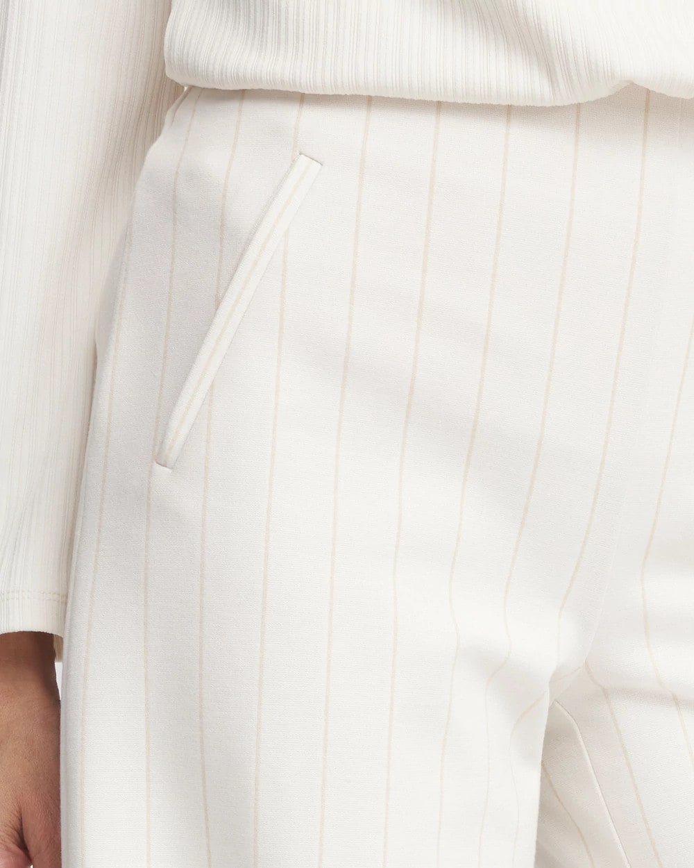 Juliet 360 Pinstripe Wide-Leg Pants