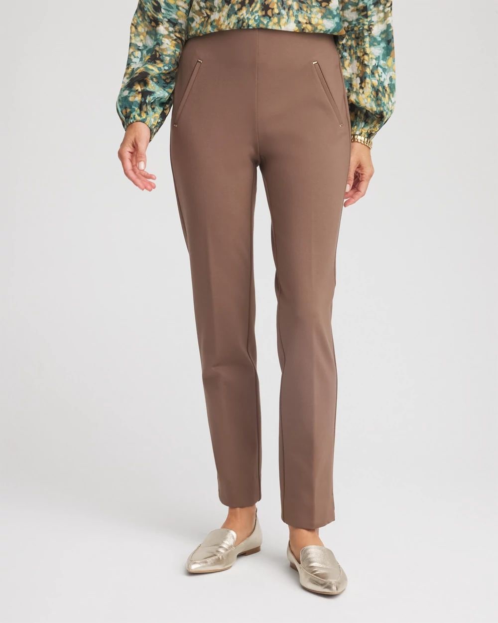 Juliet Slim Trim Detail Ankle Pants