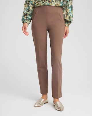 Juliet Slim Trim Detail Ankle Pants