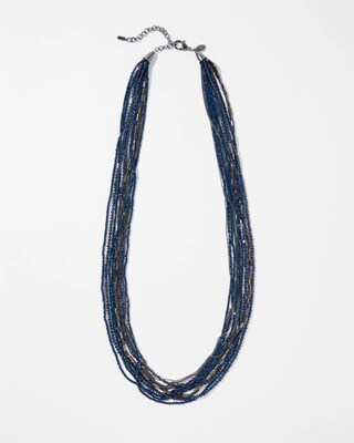 Blue Multistrand Necklace