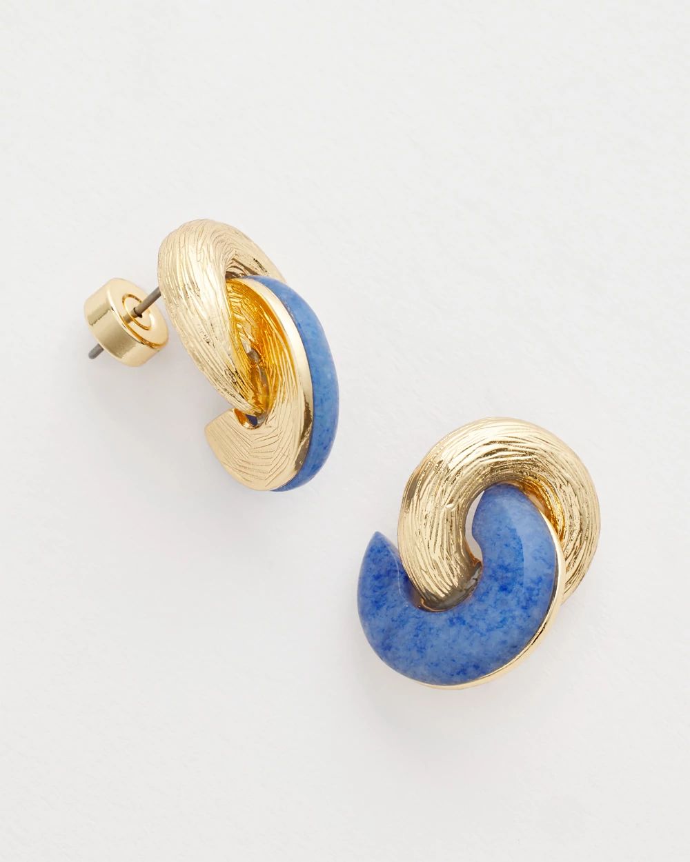 No Droop® Golden & Jade Hoop Earrings