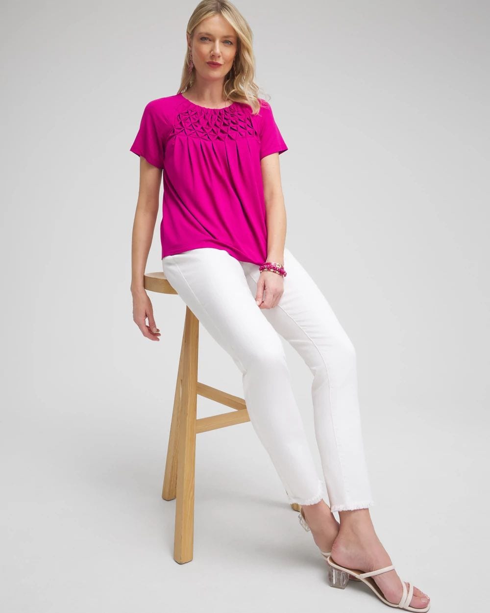 Touch of Cool™ Smocked Top