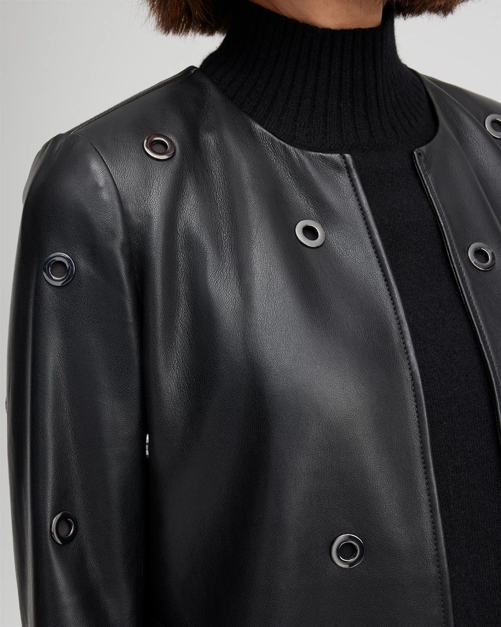Faux Leather Topper