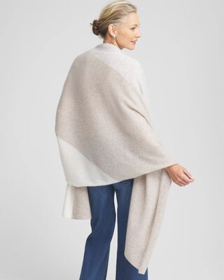 Colorblock Cashmere Wrap