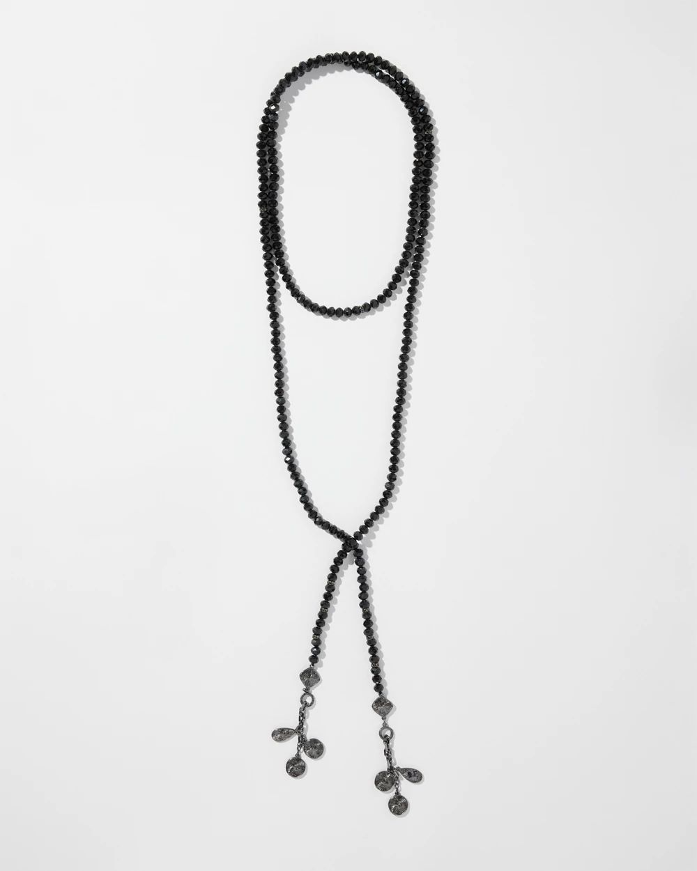 Black Lariat Necklace