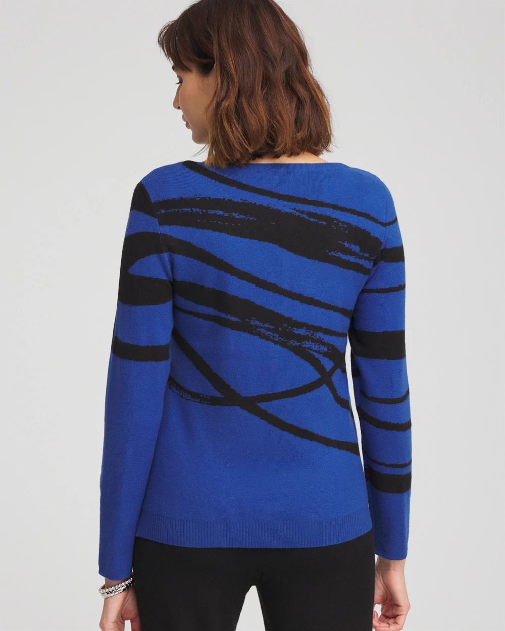 Zenergy® Luxe Cashmere Blend Swirl Pullover Top