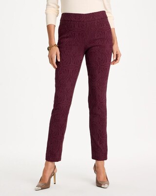 Brigitte™ Slim Ankle Jacquard Pants click to view larger image.