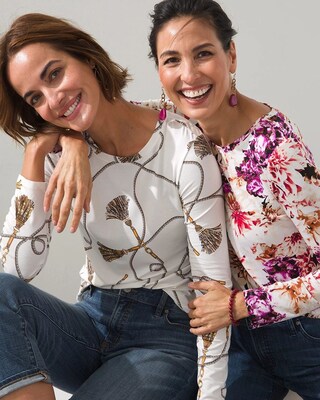 Touch of Cool Wild Floral Layering Tee