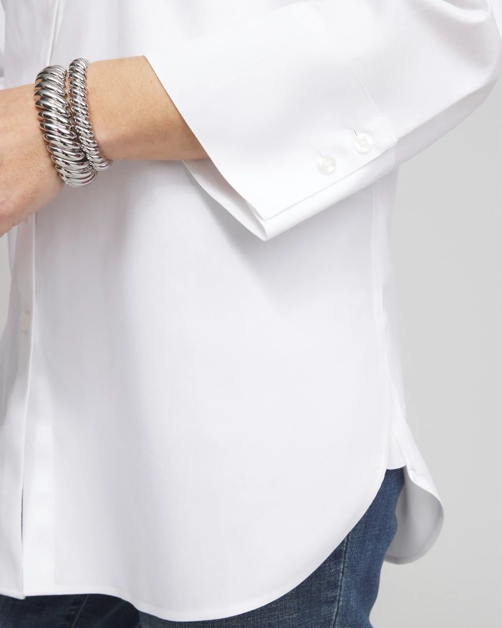 No Iron™ Stretch 3/4 Sleeve Tunic