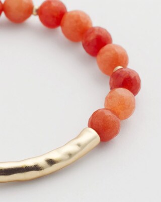 Agate Bar Stretch Bracelet