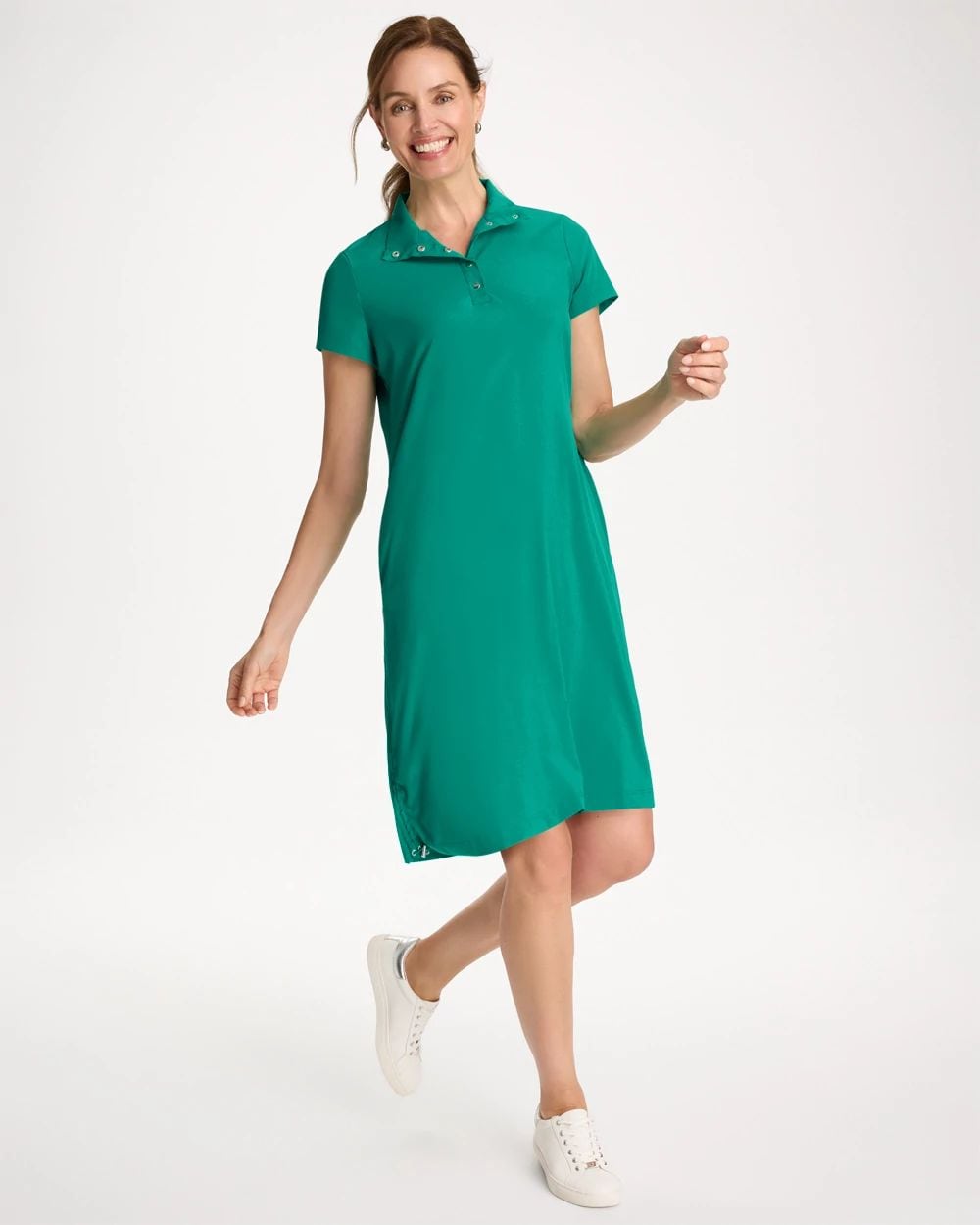 Zenergy® UPF Mockneck Bungee Dress