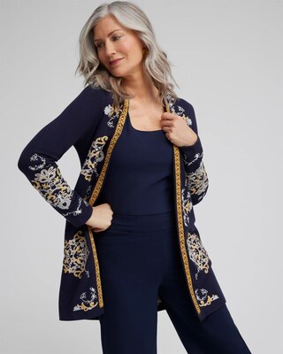 Embroidered Cardigan