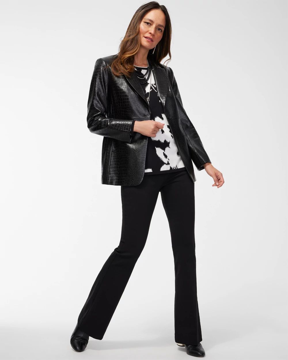 Wide Waistband Flare Pants