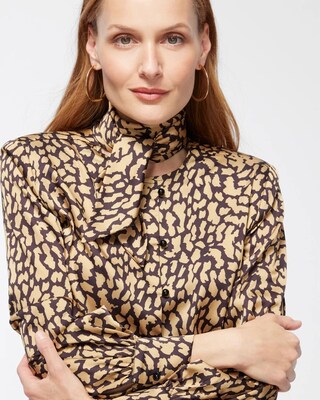 Black Label Scarf Blouse