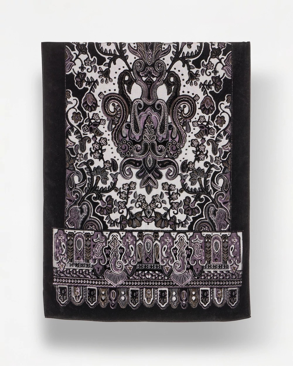 Velvet Burnout Oblong Scarf