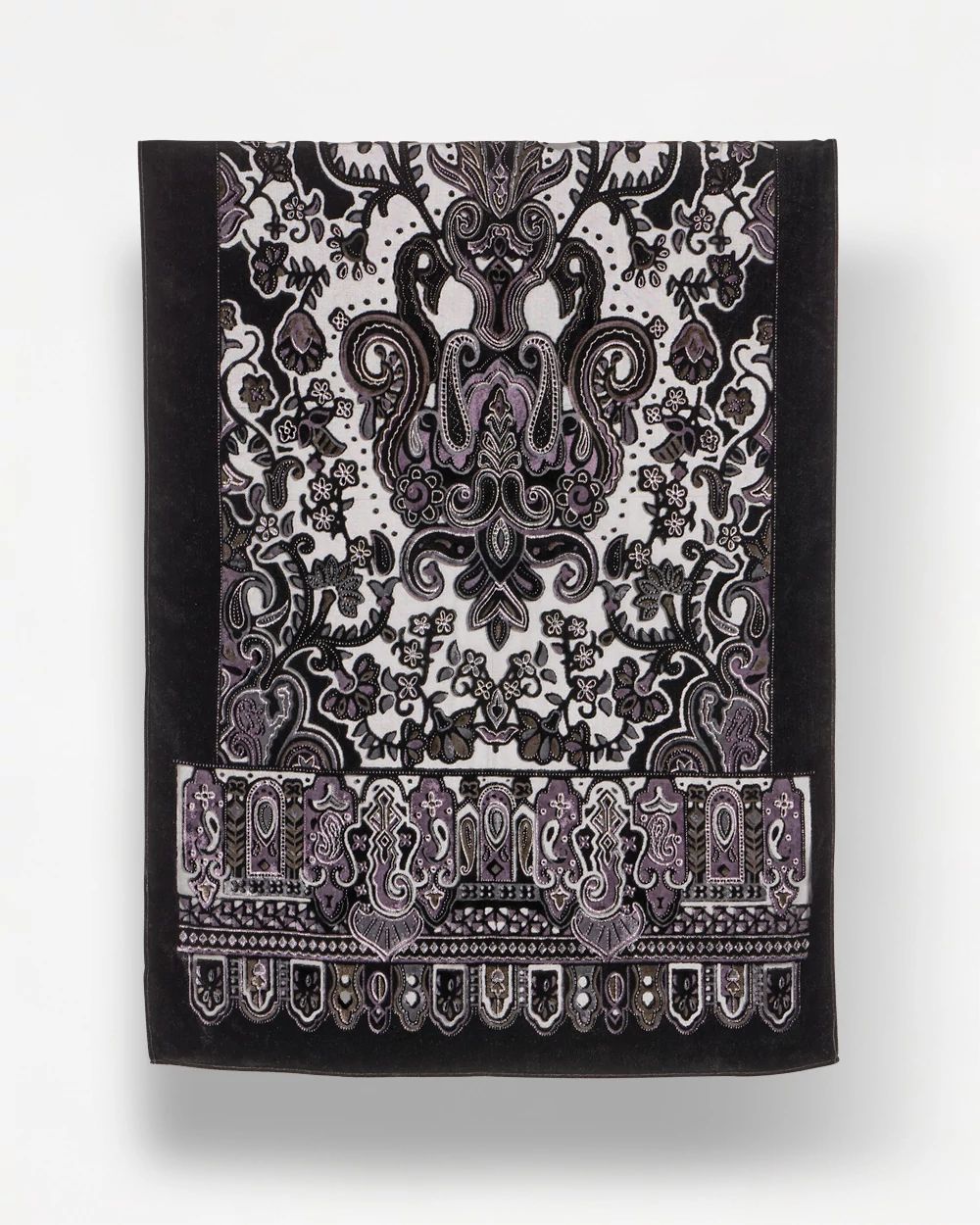 Velvet Burnout Oblong Scarf click to view larger image.