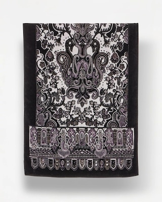 Velvet Burnout Oblong Scarf click to view larger image.