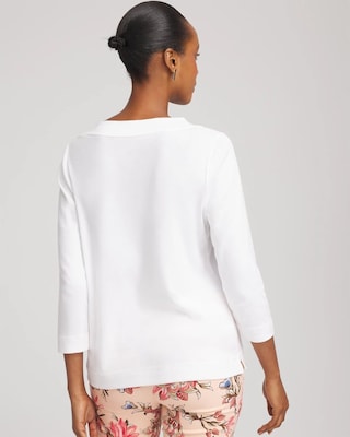 Short Pima 3/4 Sleeve Tee click to view larger image.