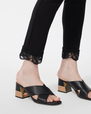 Brigitte Lace Trim Ankle Pants