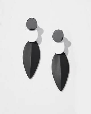 Black & White Drop Earrings
