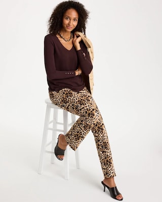 Ella V-Neck Pullover Sweater click to view larger image.