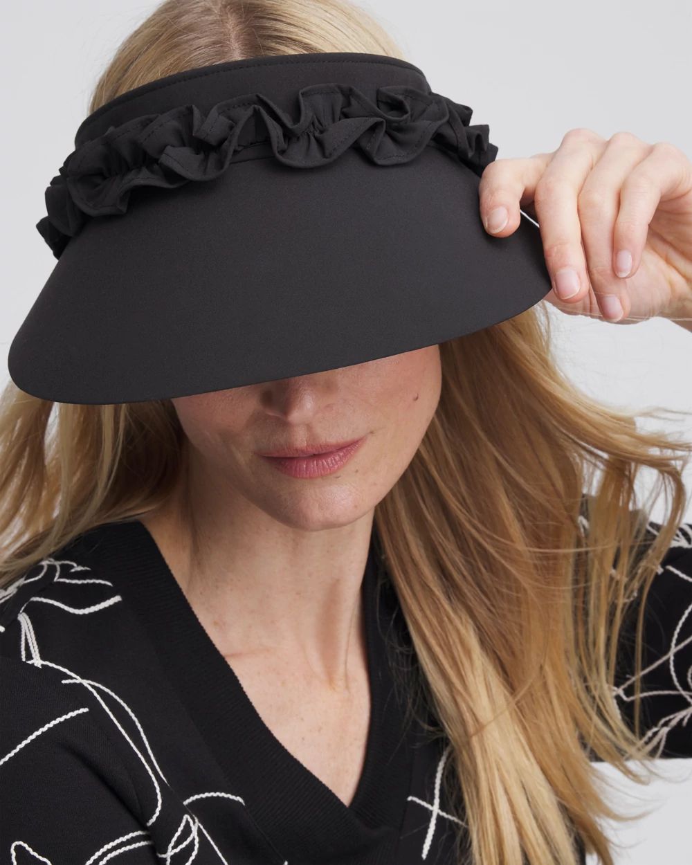 Neema Ruffle Sun Visor click to view larger image.