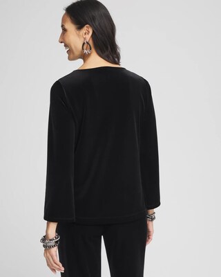 Travelers™ Velvet Cowlneck Top click to view larger image.