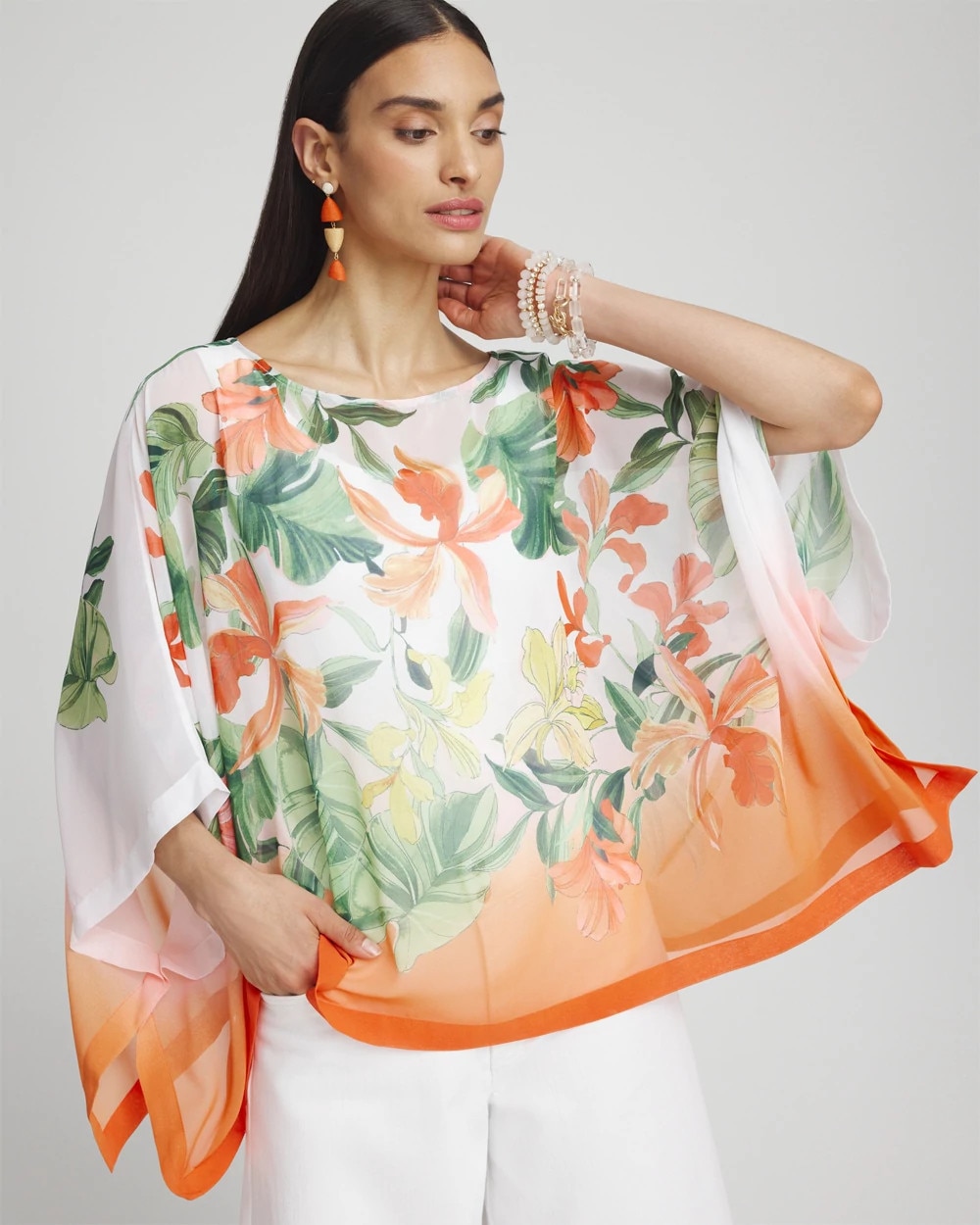 Cielos Long Poncho