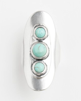 Turquoise Howlite Ring