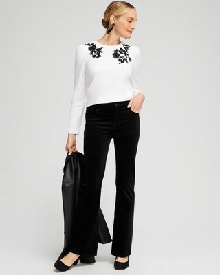 White Embellished Top