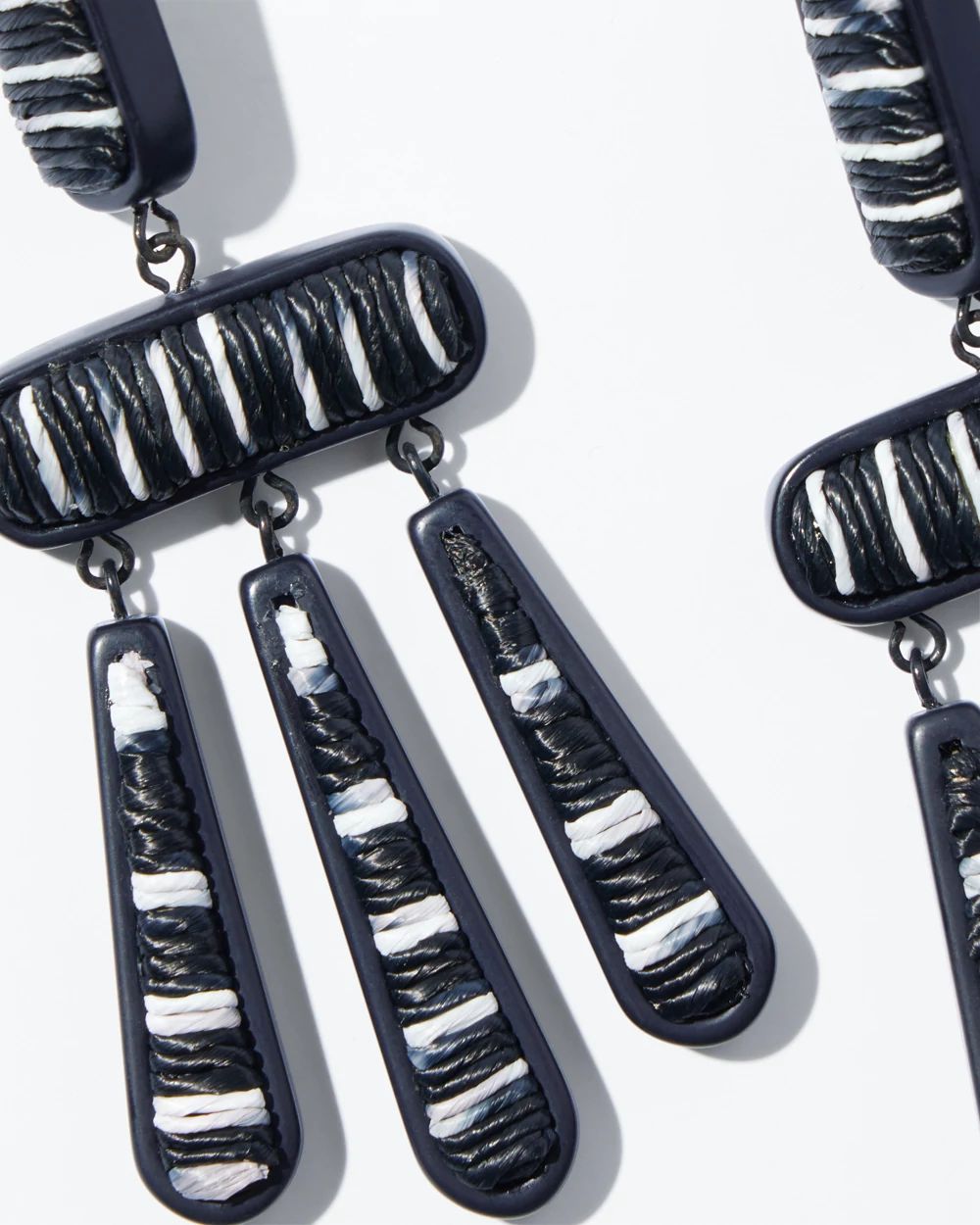 Black & While Chandelier Earrings