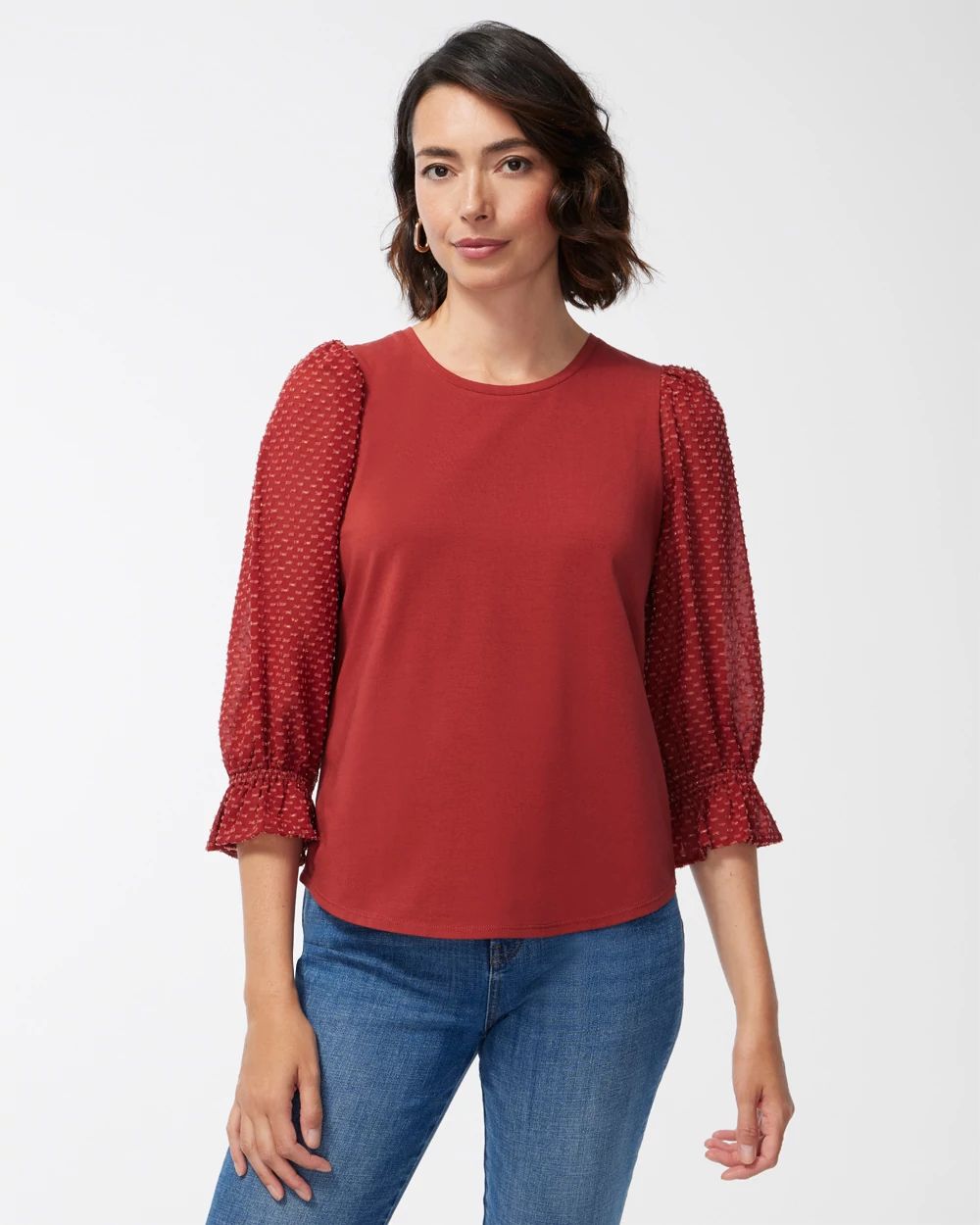 Chiffon Sleeve Top