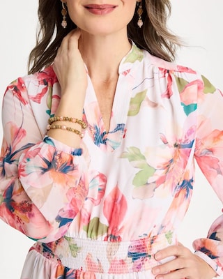 Georgette Trapunto Pullover Dress click to view larger image.