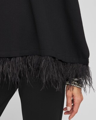 Feather Sweater Cape click to view larger image.
