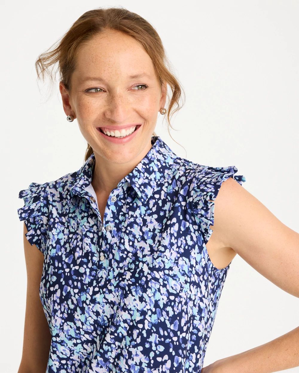 Zenergy® UPF Ruffle Dress click to view larger image.