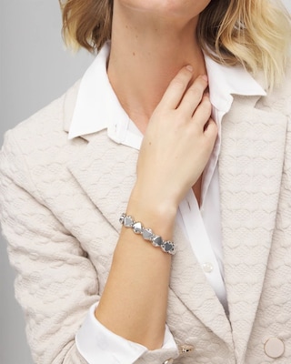 Reversible Round Stretch Bracelet click to view larger image.