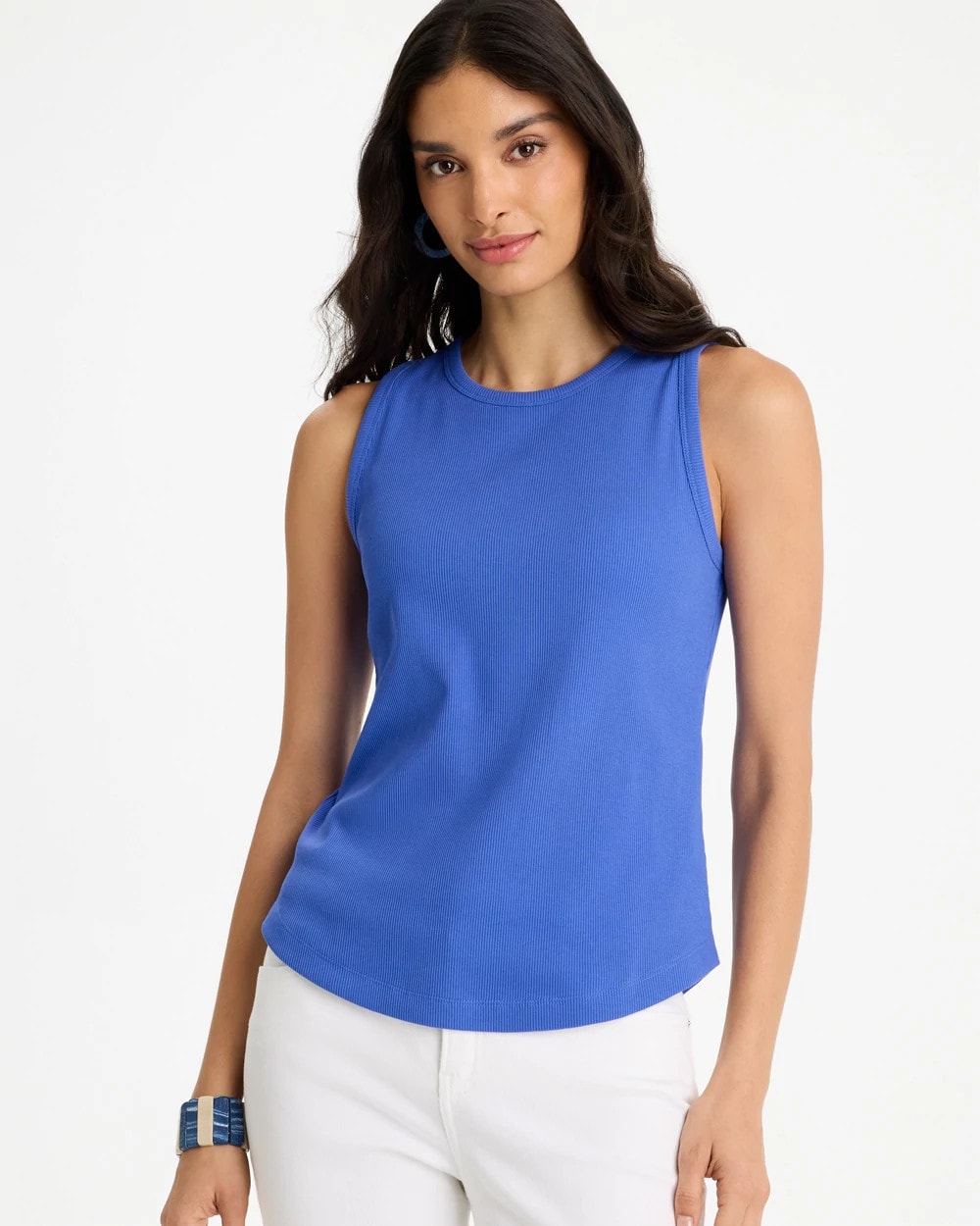 High Neck Rib Tank