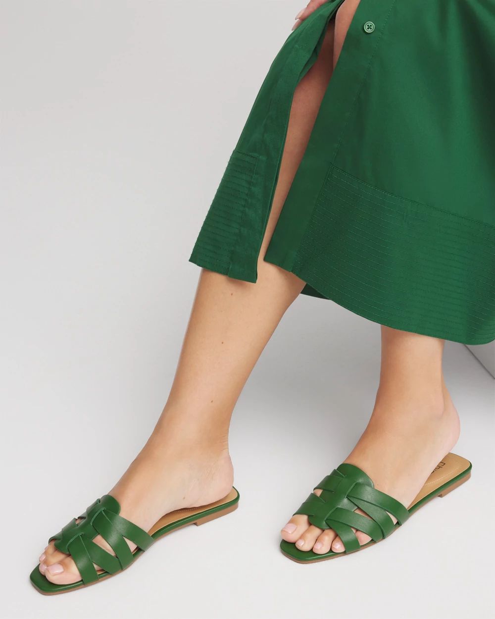 Cassidy Cross-Strap Slide Sandals