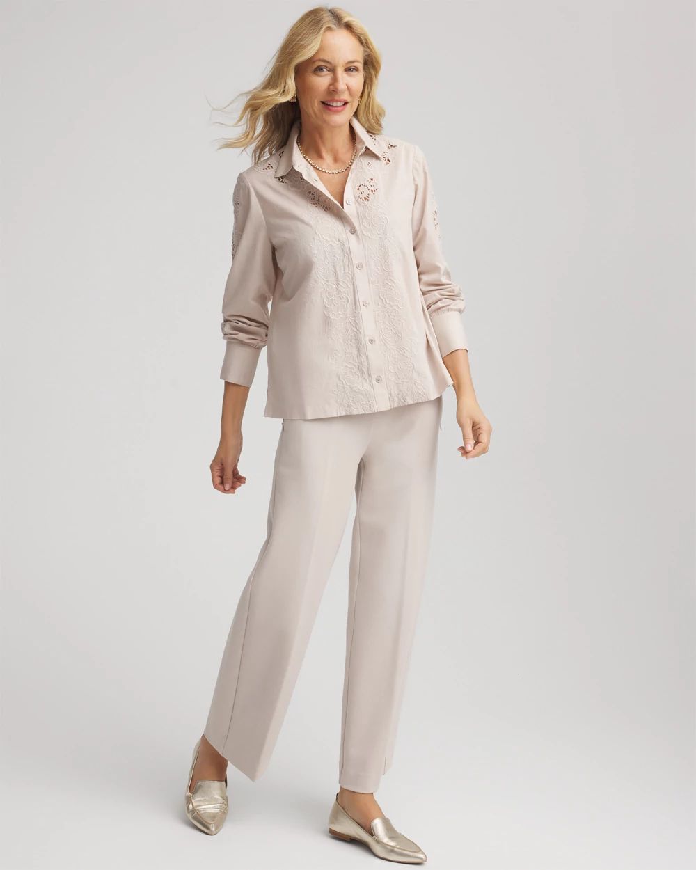 Lace Cotton Voile Shirt