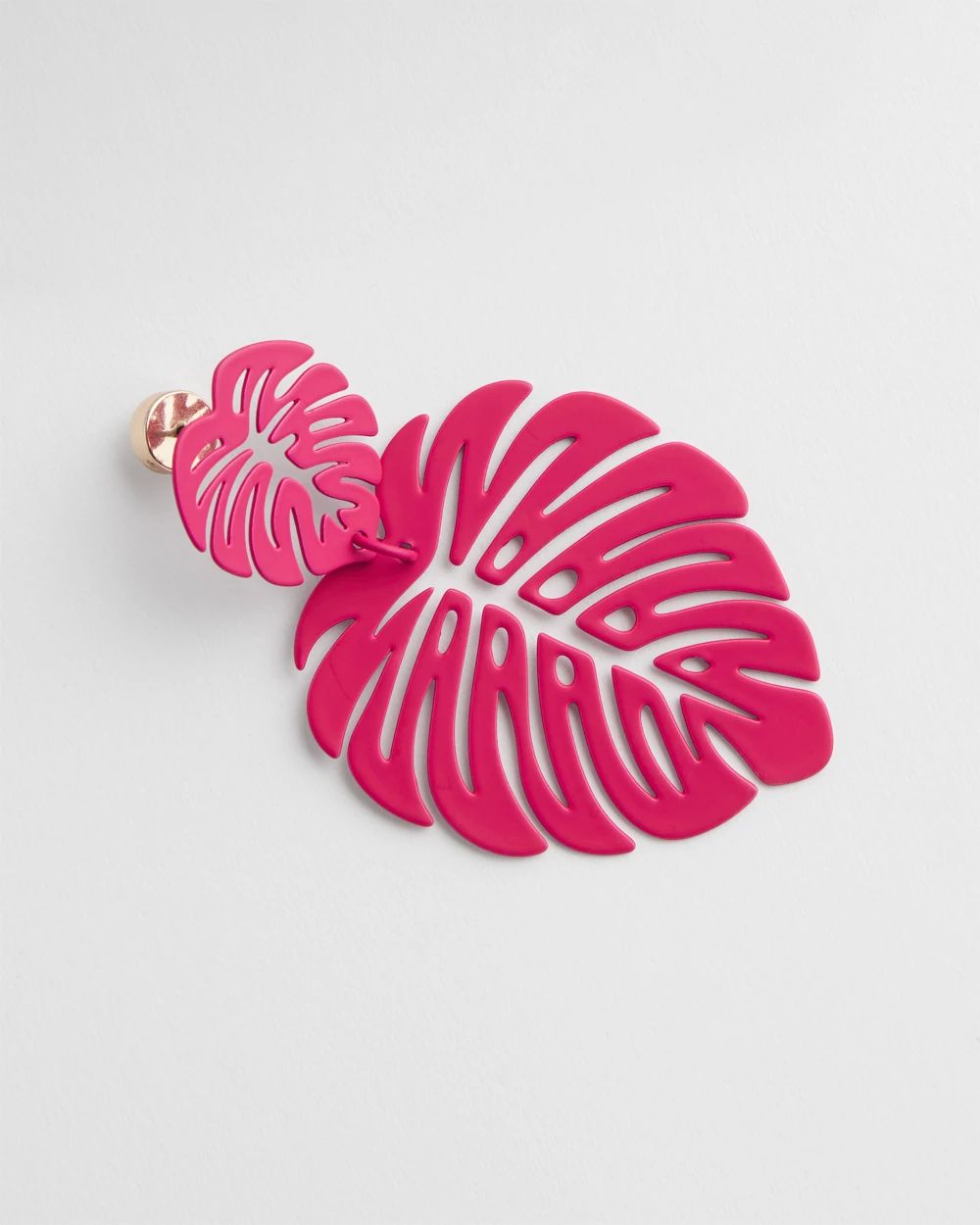No Droop™ Pink Leaf Earrings