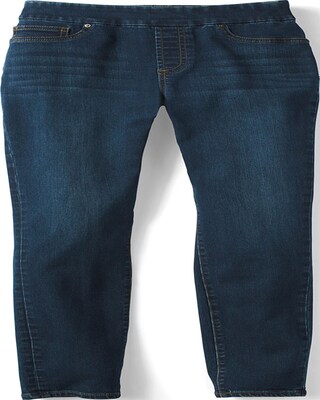 High-Rise Pull-On Skinny Ankle Jeans