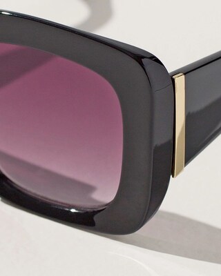 Square Black Sunglasses